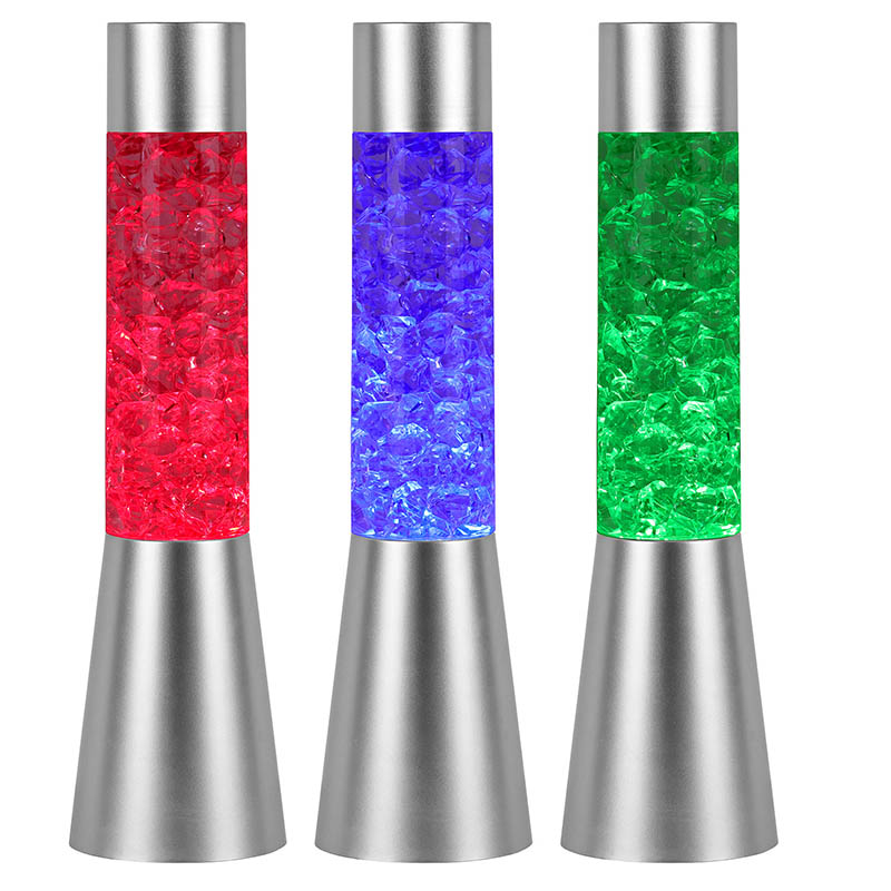 เปลี่ยนสีแสงแวววาวของเหลวด้วยน้ำแข็งเหมือนรูปทรง