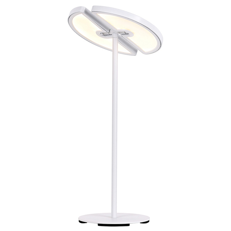โคมไฟตั้งโต๊ะ LED แบบ Dual-Moon พร้อมระบบควบคุมอุณหภูมิสี