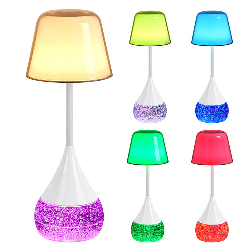โคมไฟตั้งโต๊ะ Elegance และนวัตกรรมพร้อมฐานแวว rgb