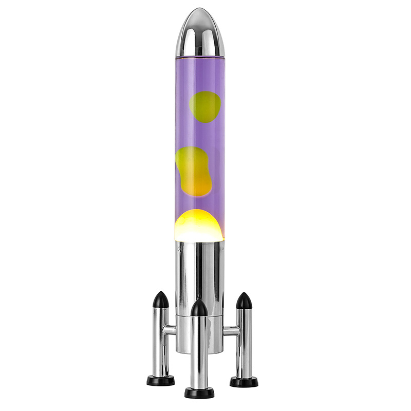 โคมไฟลาวา LED ขนาดใหญ่พร้อมร่มเงาจรวด