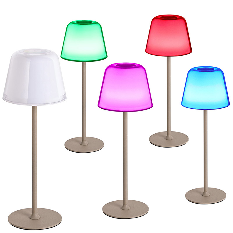 โคมไฟตั้งโต๊ะ LED พร้อมเฉดสีเห็ด RGB