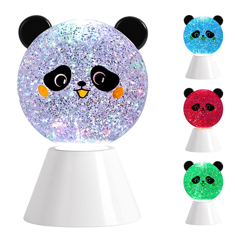 RGB Panda Night Lamp พร้อมกลิตเตอร์ลิควิด